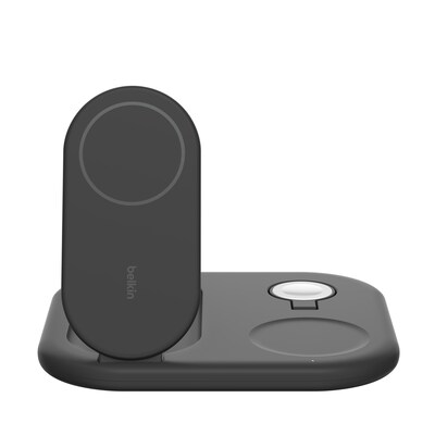 Belkin GaN MagSafe Wireless Charging Station, 15W, Black (WIZ029ttBK)
