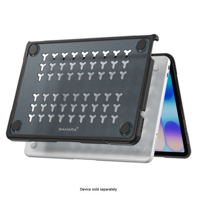 SaharaCase Raider Series Heavy Duty 13" MacBook Neo Case, Shock-Absorbing, Black (LT00120)
