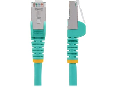 StarTech 3 CAT-6a Ethernet Cable, 27AWG, Aqua (NLAQ-3F-CAT6A-PATCH)