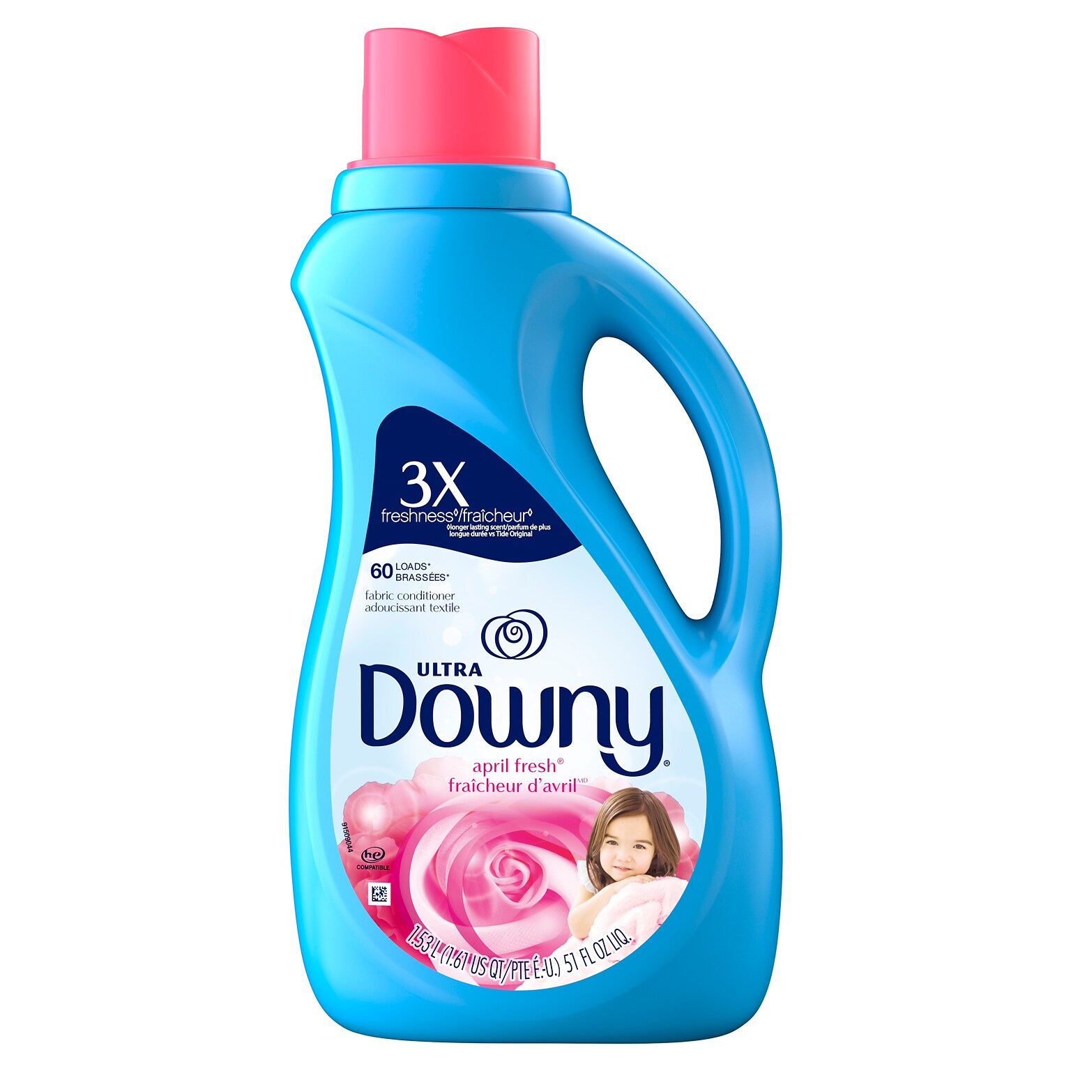 Downy Ultra Fabric Softener, April Fresh, 60 Loads, 51 oz. (35762)