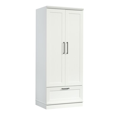 Sauder HomePlus 71H Storage Armoire with 2 Shelves, Soft White (423144)