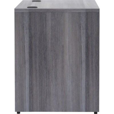 Lorell Essentials Series Rectangular Desk Shell, 48"W x 24"D x 29.5"H, Weathered Charcoal (LLR69549)