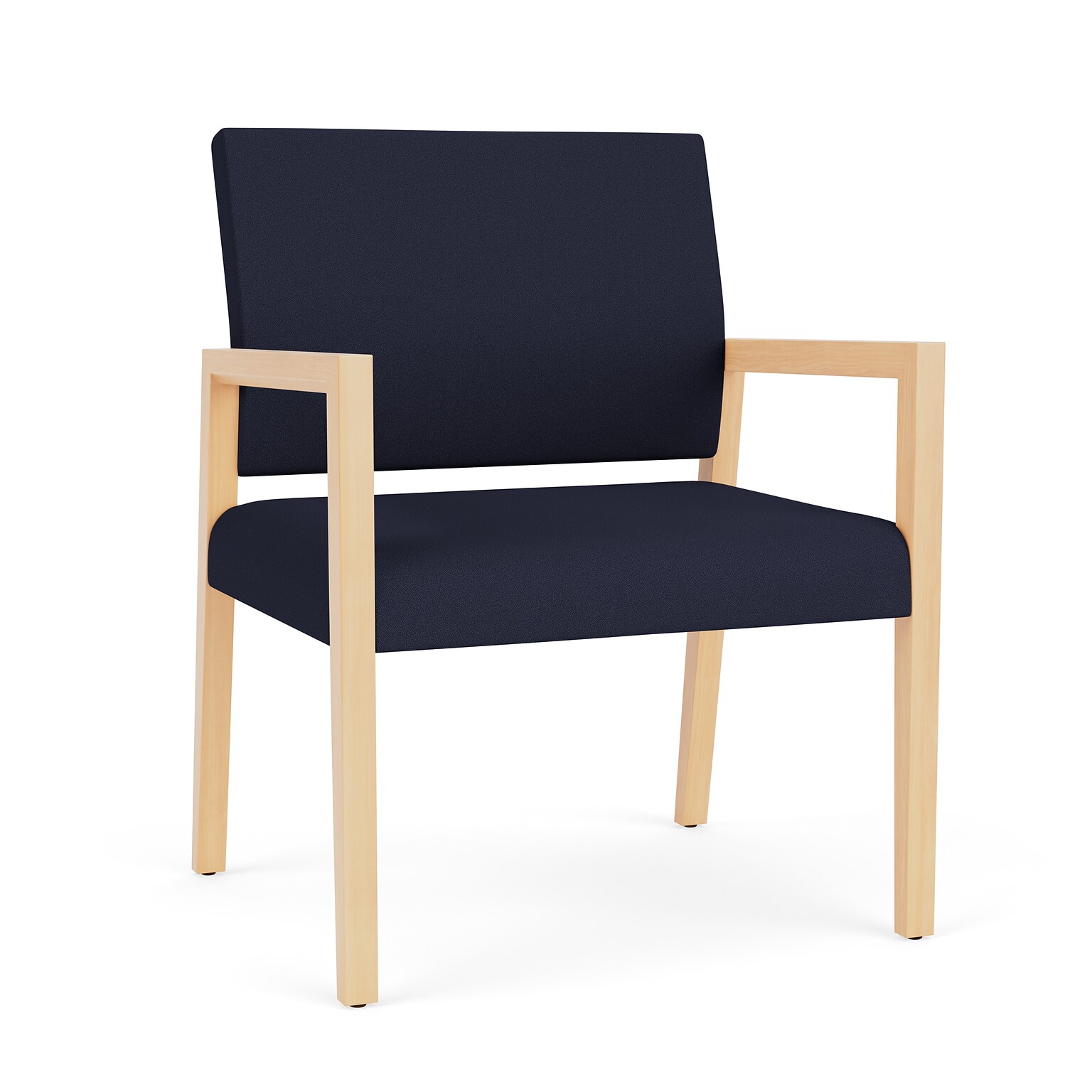 Lesro Brooklyn Fabric Guest Chair, Open House Navy/Natural (BK1201.WNA-01OHNA)
