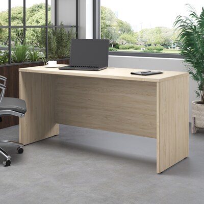 Bush Business Furniture Studio C 60"W Credenza Desk, Natural Elm (SCD360NE)