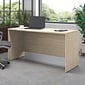 Bush Business Furniture Studio C 60"W Credenza Desk, Natural Elm (SCD360NE)