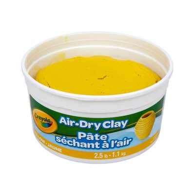 Crayola Air Dry Clay, Yellow, 4/Bundle (BIN575134-4)