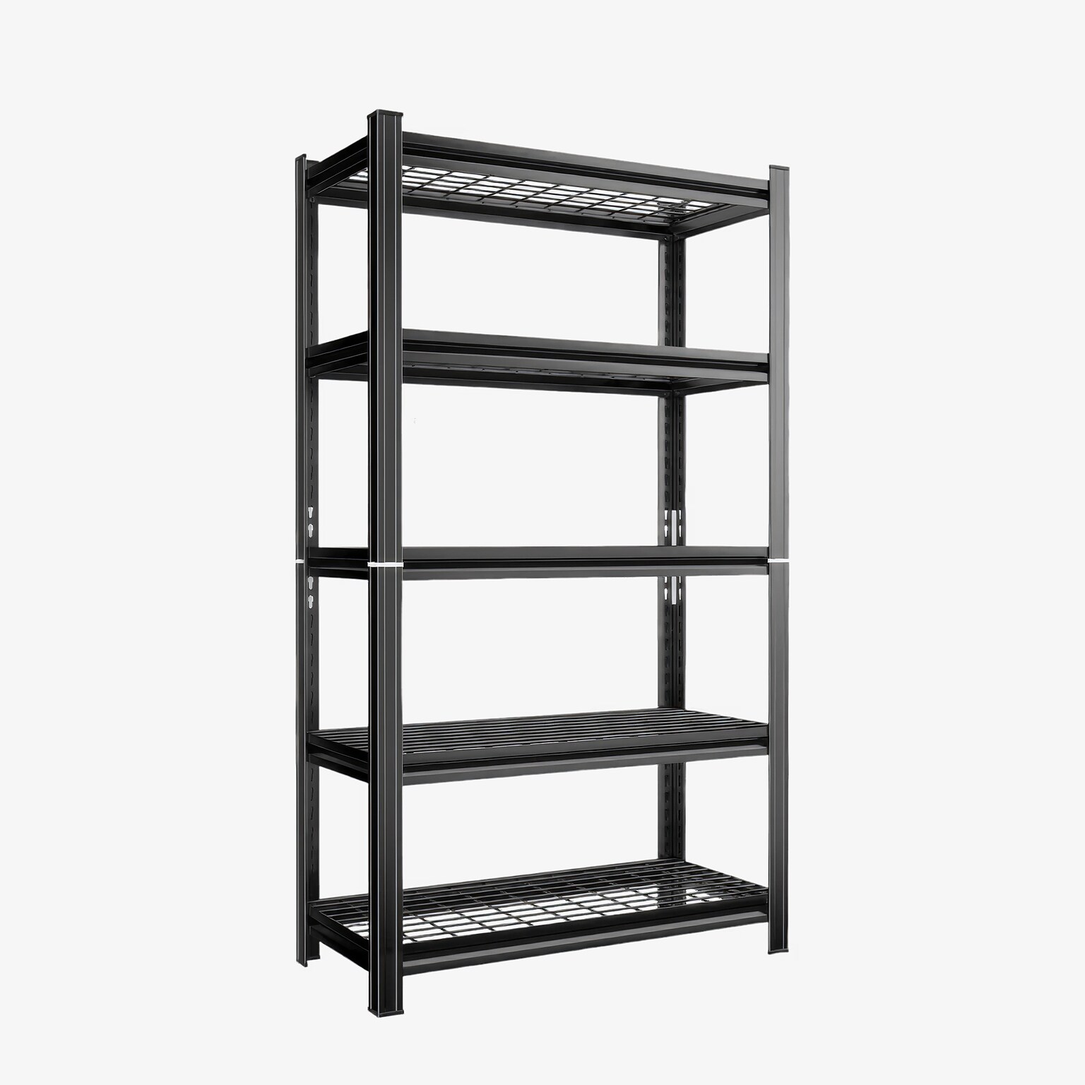 FlexiSpot 5-Shelf Metal Storage Rack, 71.2 x 35.4 x 15.7, Black (CJ021-DJ)