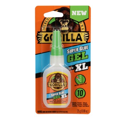 Gorilla Gel Super Glue, 0.88 oz., Clear (102433)