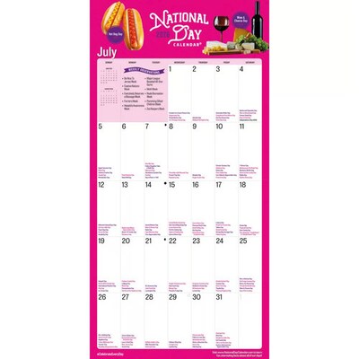 2026 BrownTrout National Day 12" x 12" Monthly Wall Calendar (9781529854657)