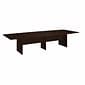 Bush Business Furniture 120W x 48D Boat Shaped Conference Table with Wood Base, Mocha Cherry (99TB12