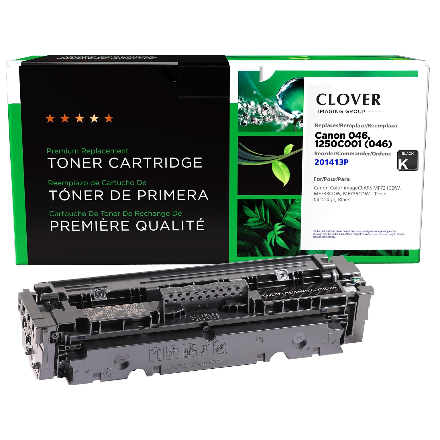 Clover Imaging Group Remanufactured Black Standard Yield Toner Cartridge Replacement for Canon 046 (1250C001)