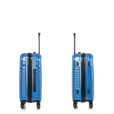 DUKAP Inception 22.04" Hardside Suitcase, 4-Wheeled Spinner, TSA Checkpoint Friendly, Blue (DKINC00S-BLU)