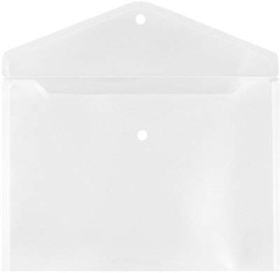 JAM Paper Premium Plastic Document File, Letter, Clear, 3/Pack (218S0CLGX3)