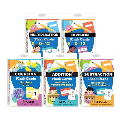 Shell Education Math 5-Deck Flash Cards, 296/Set (SEP161146)