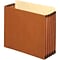 Quill Brand® Reinforced File Pocket, 5 1/4 Expansion, Letter Size, Brown, 10/Box (7FC1534)