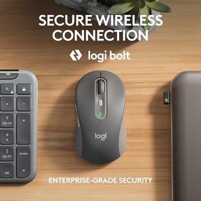Logitech Signature Slim MK955 Wireless Keyboard and Mouse Combo, Graphite (920-012427)