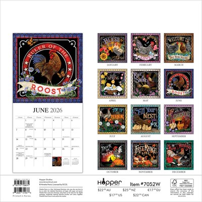 2026 BrownTrout Bless This Nest 12 x 12 Monthly Wall Calendar (9781773728674)