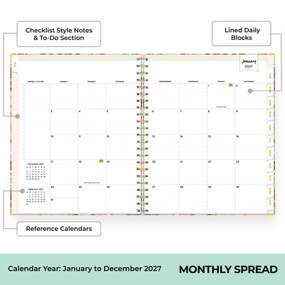 2027 Blue Sky Day Designer 8.5" x 11" Weekly & Monthly Planner (161650)