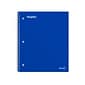 Staples Premium 5-Subject Notebook, 8.5" x 11", College Ruled, 200 Sheets, Blue (TR58318)