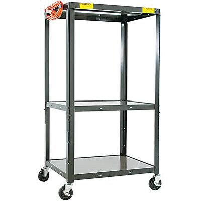 Alera™ Adjustable Steel Monitor Carts