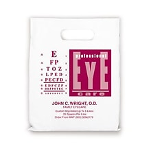 Medical Arts Press® Eye Care Personalized 1-Color Supply Bags; 7-1/2x9, Professional EC Chart, 100