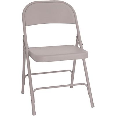 Alera™ Steel Folding Chairs with Brace Supports; Tan