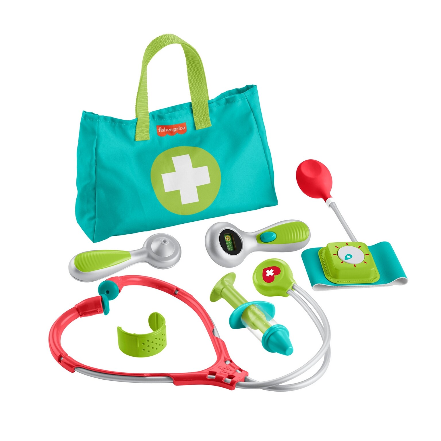 Fisher-Price Medical Kit 7-Piece Doctor Toys, 5/Pack (HYH26)