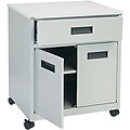 Safco® Steel Machine Stand with Pullout Drawer; Grey