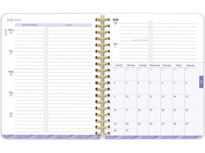 2023-2024 Plato Bonnie Marcus 6" x 7.75" Academic & Calendar Weekly Planner, Multicolor (9781975457389)