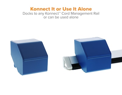Bostitch Konnect Stackable Plastic Desk Organizer, Matte Blue (KT-CUP-BLUE)