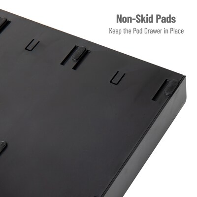 Mind Reader Plastic Coffee Pod Organizer Drawer, 36 Pod Capacity, Black (TRY3PC-BLK)