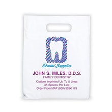 Medical Arts Press® Dental Personalized Small 2-Color Supply Bags; 7-1/2 x 9, Dental Supplies Larg