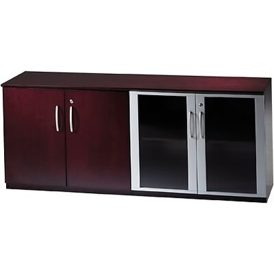 Safco® Corsica Collection In Mahogany; Low Wall Cabinet