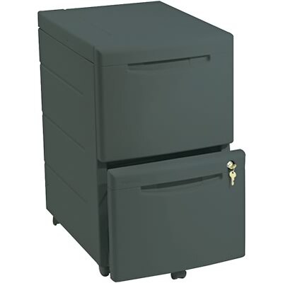 Iceberg® Aspira Modular Furniture Collection; Mobile Underdesk Pedestal; 2 File Drawers, Black