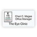 Medical Arts Press® Two Color Eye Care Name Badges; Eye Chart