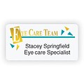Medical Arts Press® Two Color Eye Care Name Badges; Eye Care Team in Gold