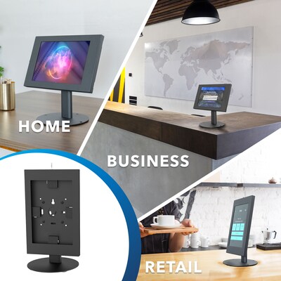 Mount-It! Anti-Theft Tablet Countertop Stand for Samsung Adjustable Desktop Stand, Black (MI-3885B)