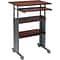 Safco® Adjustable-Height Stand-Up Workstations; Cherry/Black