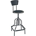 Safco® Diesel™ Industrial Stools with Back; High Base