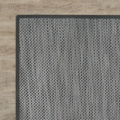 Joy Carpets Water Mill Vinyl 6 x 86 Machine Woven Rug, Tungsten (2170Y-04)