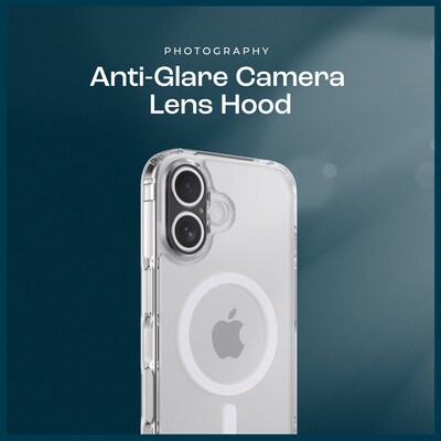 SaharaCase Classic Series Case and Tempered Glass Kit with MagSafe Wallet Bundle for Apple iPhone 16, Clear/Black, (CP00647)