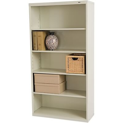 Tennsco 66 Metal Bookcases in Putty (TNNB66PY)