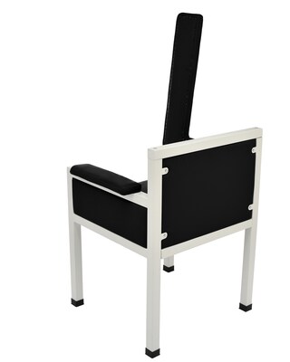 Viva Comfort Antimicrobial Phlebotomy Blood Drawing Chair, 350 lbs. Capacity, Black (ADI997-02-BLK-MK)