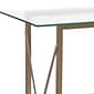 Flash Furniture Mar Vista Collection 43.25" x 13.75" Living Room Sofa Table, Clear/Matte Gold (NANJH1796ST)