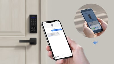 Philips Wi-Fi Smart Deadbolt with Palm Recognition & Lever – Satin Nickel