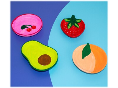 Art 101 Crafts Paint Your Own Ceramic Fruit Trays Kit (41032MB)