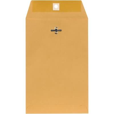 Quill Brand® Clasp Catalog Envelope, 6" x 9", Kraft, 100/Box (7CL6928)