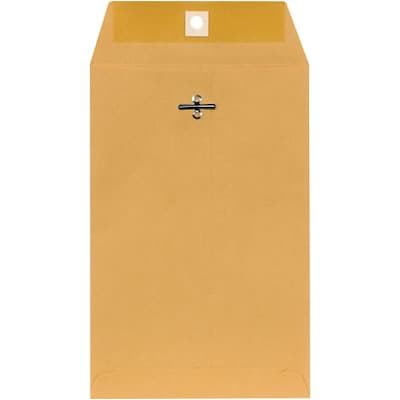 Quill Brand® Clasp Catalog Envelope, 6 x 9, Kraft, 100/Box (7CL6928)