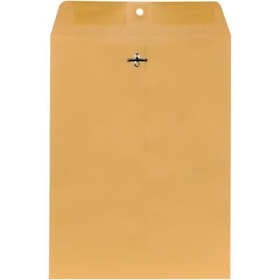 Quill Brand® Clasp Catalog Envelope, 9" x 12", Kraft, 100/Box (7CL91228)