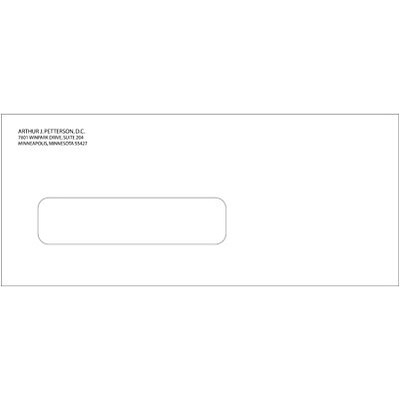 EarthFirst® Single Window #10 Envelopes, Left Window, Personalized, 500/Box